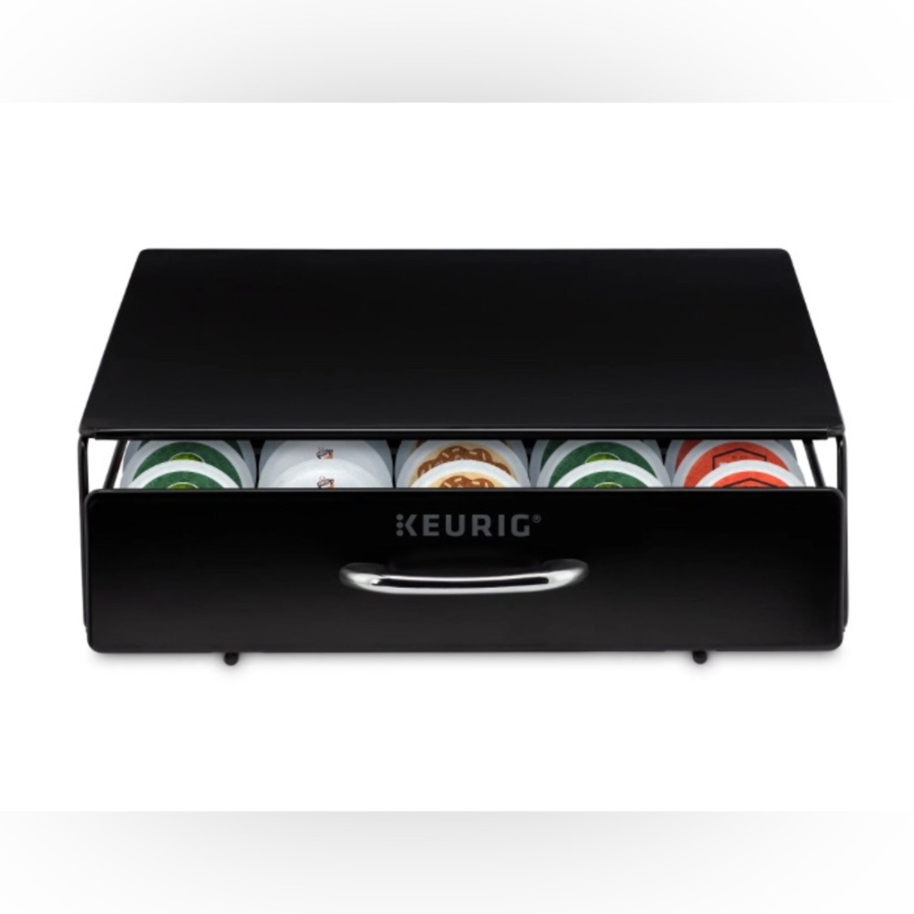 Keurig Under Brewer Storage Drawer, Holds 35 K-Cup Pods, Black